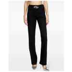 Diesel Oval D logo plaque high-waisted Wool blend trousers