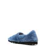 Marni Blue Faux Fur Slip-On Loafers