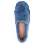 Marni Blue Faux Fur Slip-On Loafers