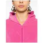Balenciaga Rhinestone-logo zipped hoodie