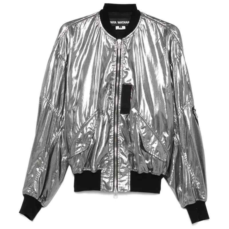 Junya Watanabe Metallic effect bomber jacket
