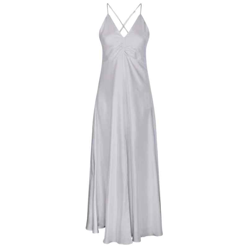 Forte Forte A-line silhouette Long silk slip dress