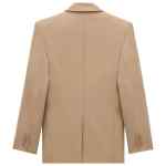 Saint Laurent Natural Blazer Structured Wool