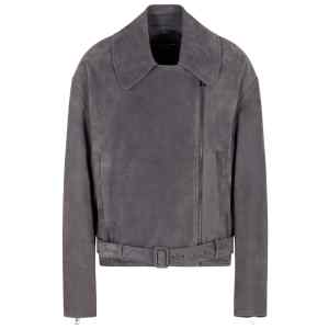 Emporio Armani Icon Nubuck Calfskin Biker Jacket