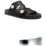 Jimmy Choo Fayence Sandal Low leather sandals with pearls