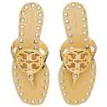 Tory Burch Studded Miller Patent flat sandals