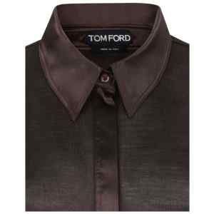 Tom Ford |100%Silk/Button:100%Mother of Pearl|100%Silk/Button:100%Mother of Pearl Silk polo shirt
