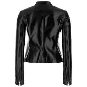 Courreges Pre Vinyl biker jacket