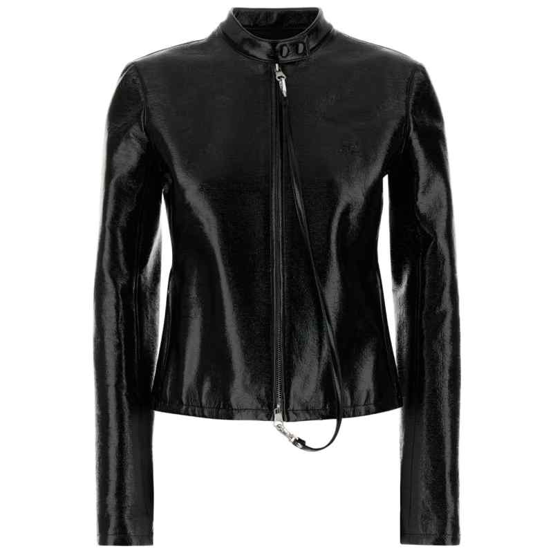 Courreges Pre Vinyl biker jacket