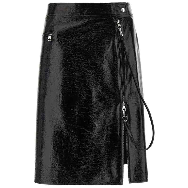 Courreges Pre Vynil midi skirt