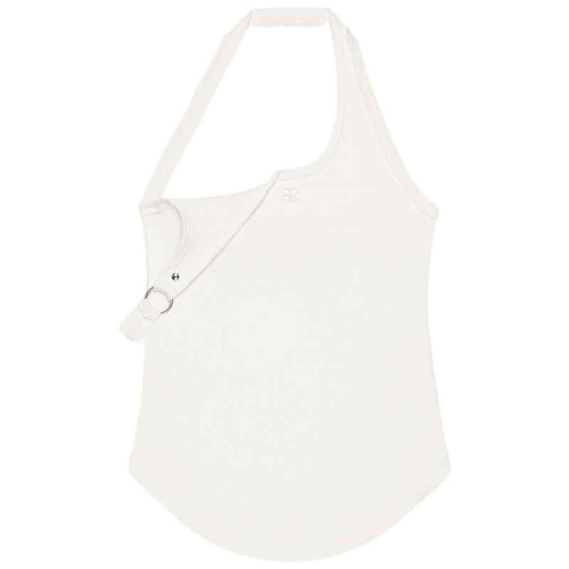 Courreges Pre CourrÃ¨ges 90's Buckle Tank Top