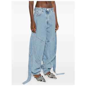 The Attico Wide-leg denim jeans