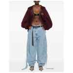The Attico Wide-leg denim jeans