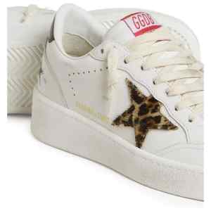 Golden Goose Ball Star with Leo pony skin star and black laminated leather heel tab