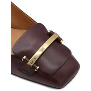 Tod's Barretta 40 leather slingback pumps