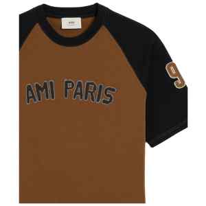 Ami Paris T-shirts and Polos Brown