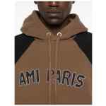Ami Paris Cotton colorblock hoodie