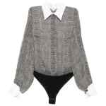 Elisabetta Franchi Silk shirt bodysuit