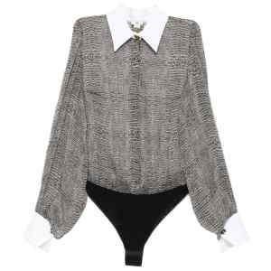 Elisabetta Franchi Silk shirt bodysuit