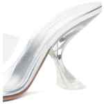 Amina Muaddi Taylor Glass Slipper 90 Transparent Pvc