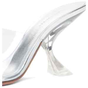 Amina Muaddi Taylor Glass Slipper 90 Transparent Pvc