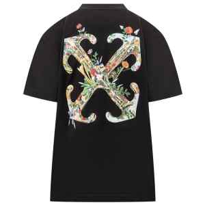 Off White Arrow Glass Flower cotton t-shirt