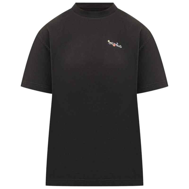 Off White Arrow Glass Flower cotton t-shirt