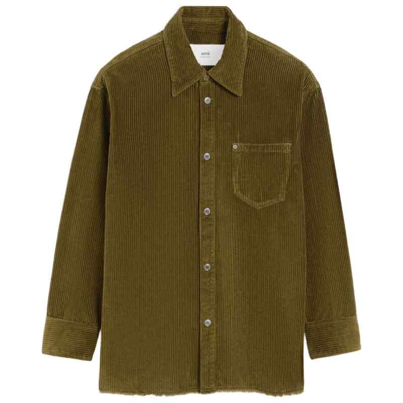 Ami Paris Shirts Brown