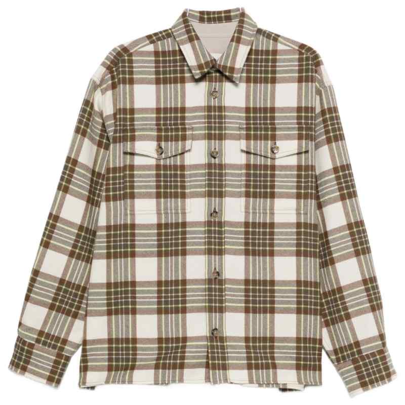 Ami Paris Wool checked overshirt