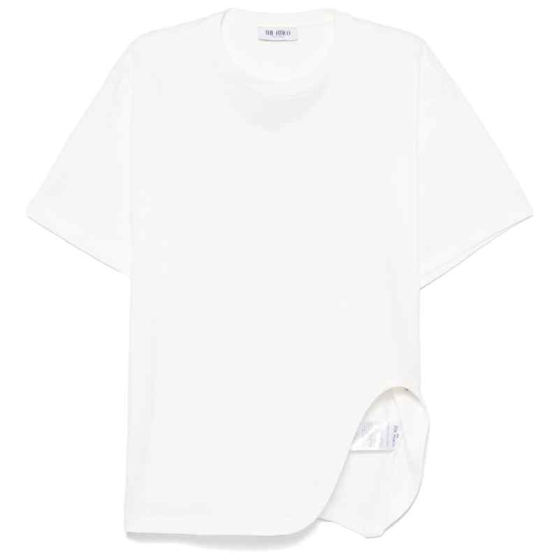 The Attico Asymmetric cotton t-shirt