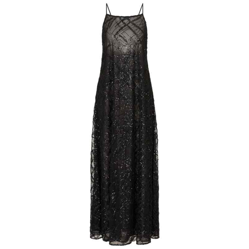 Emporio Armani Sequin-embellished backless mini dress, theFeinheit