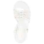 Gianvito Rossi Hebe leather knotted platform sandals.