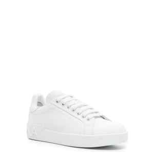 Dolce & Gabbana-Portofino' sneaker in white calf leather.