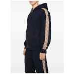 Burberry Check motif cotton hoodie