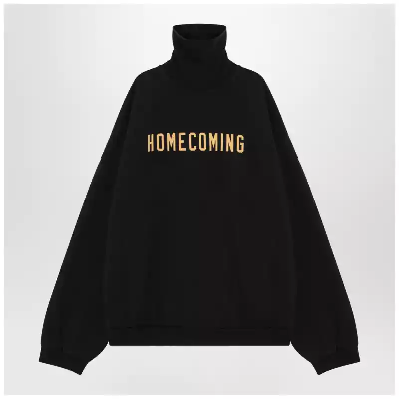 Fear of God Essentials High-necked black Homecoming sweatshirt