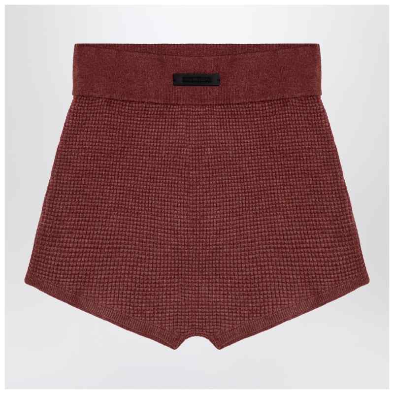 Fear of God Essentials Burgundy Honeycomb Short, theFeinheit