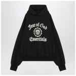 Fear of God Essentials Black hoodie with University logo