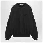 Fear of God Essentials Black washed polo sweatshirt