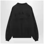 Fear of God Essentials Black washed polo sweatshirt