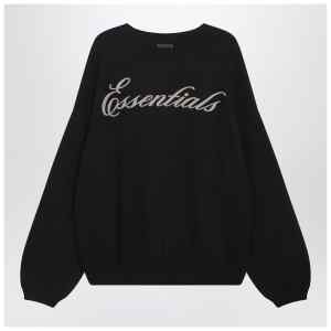 Fear of God Essentials Black nylon-wool blend sweater