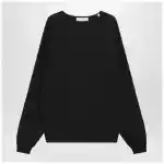 Fear of God Essentials Black waffle-knit sweatshirt