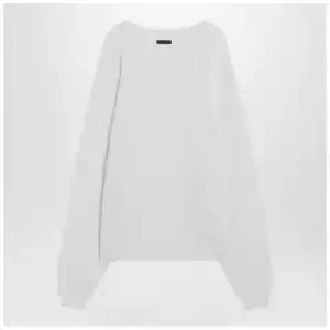 Fear of God Essentials Cloud white nylon-blend sweater