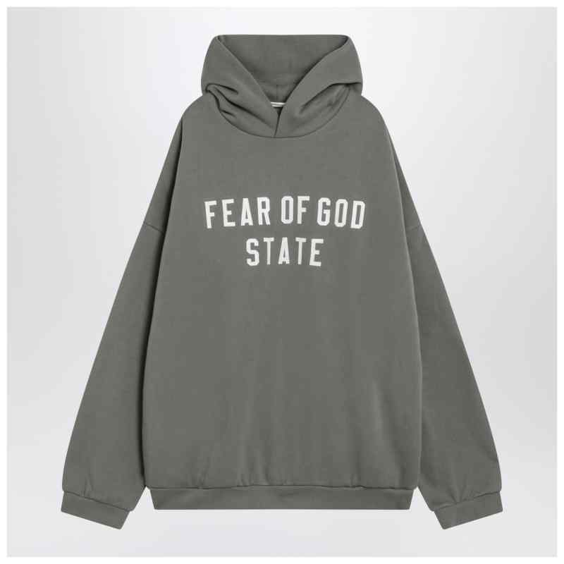 Fear of God Essentials Moss green 90&rsquo;s hoodie, theFeinheit