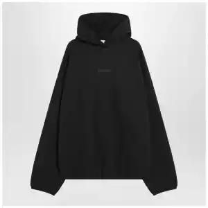 Fear of God Essentials Black brushed cotton sweatshirt