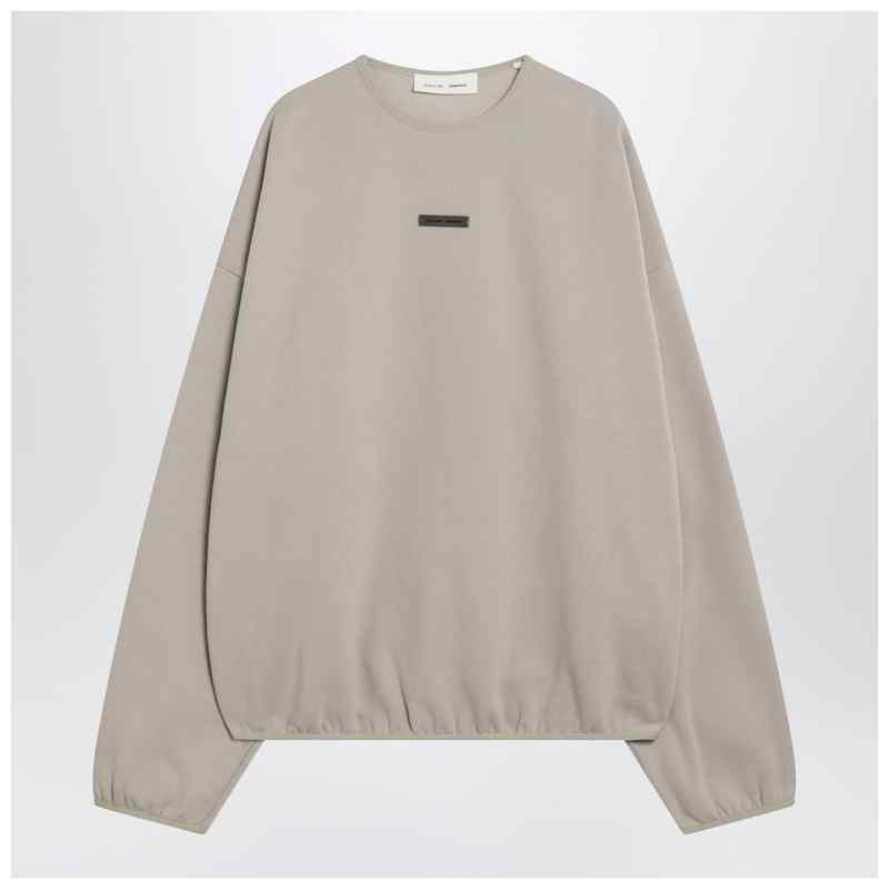 Fear of God Essentials Greige brushed cotton sweatshirt Fear of God Essentials Greige brushed cotton sweatshirt, theFeinheit