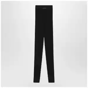 Fear of God Essentials Black leggings in stretch Waffle fabric
