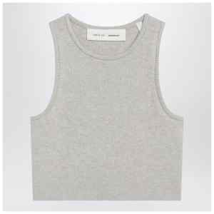 Fear of God Essentials Ribbed greige cropped top