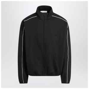 Fear of God Essentials Black zip sweatshirt with contrasting trims