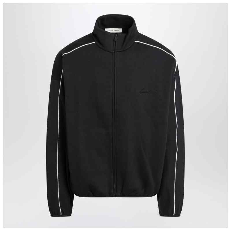 Fear of God Essentials Black zip Jacket with contrasting trims, theFeinheit