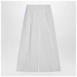 the garment White cotton palazzo trousers